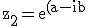 \textrm \large z_2=e^{(a-ib)x}